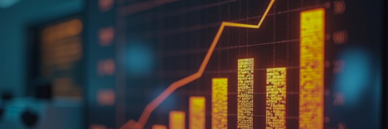 Revenue growth and sales performance visual
